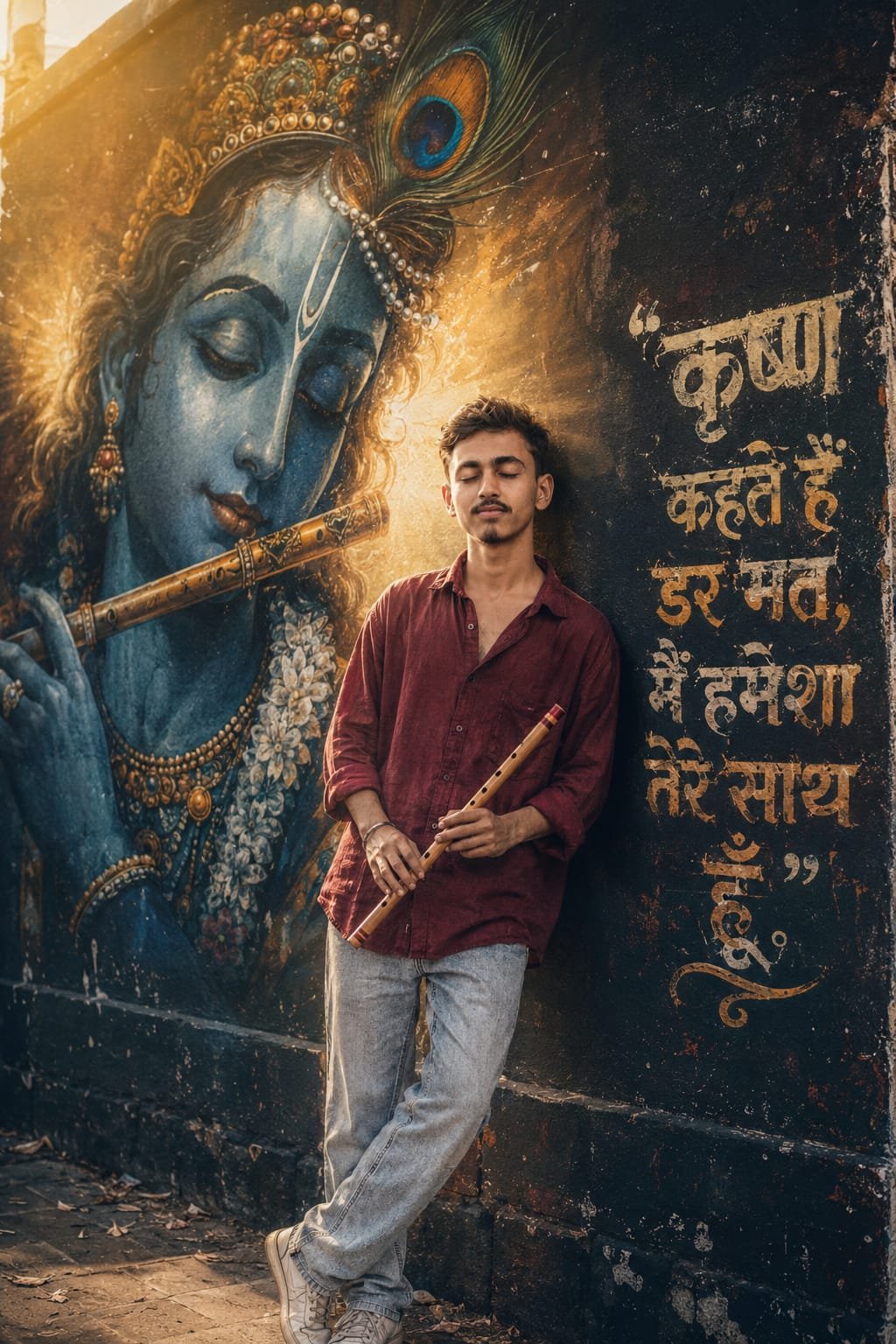 Krishna Spiritual Portrait Prompt